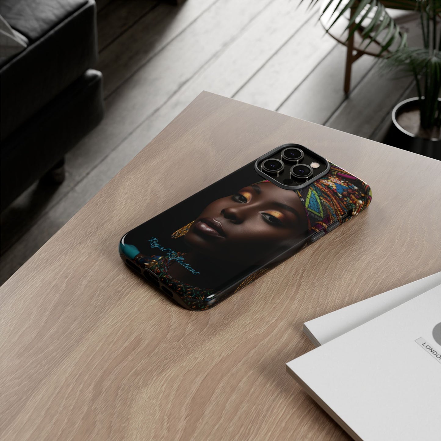 Regal Reflections: African Majesty iPhone, Samsung and Google Tough Phone Cases.