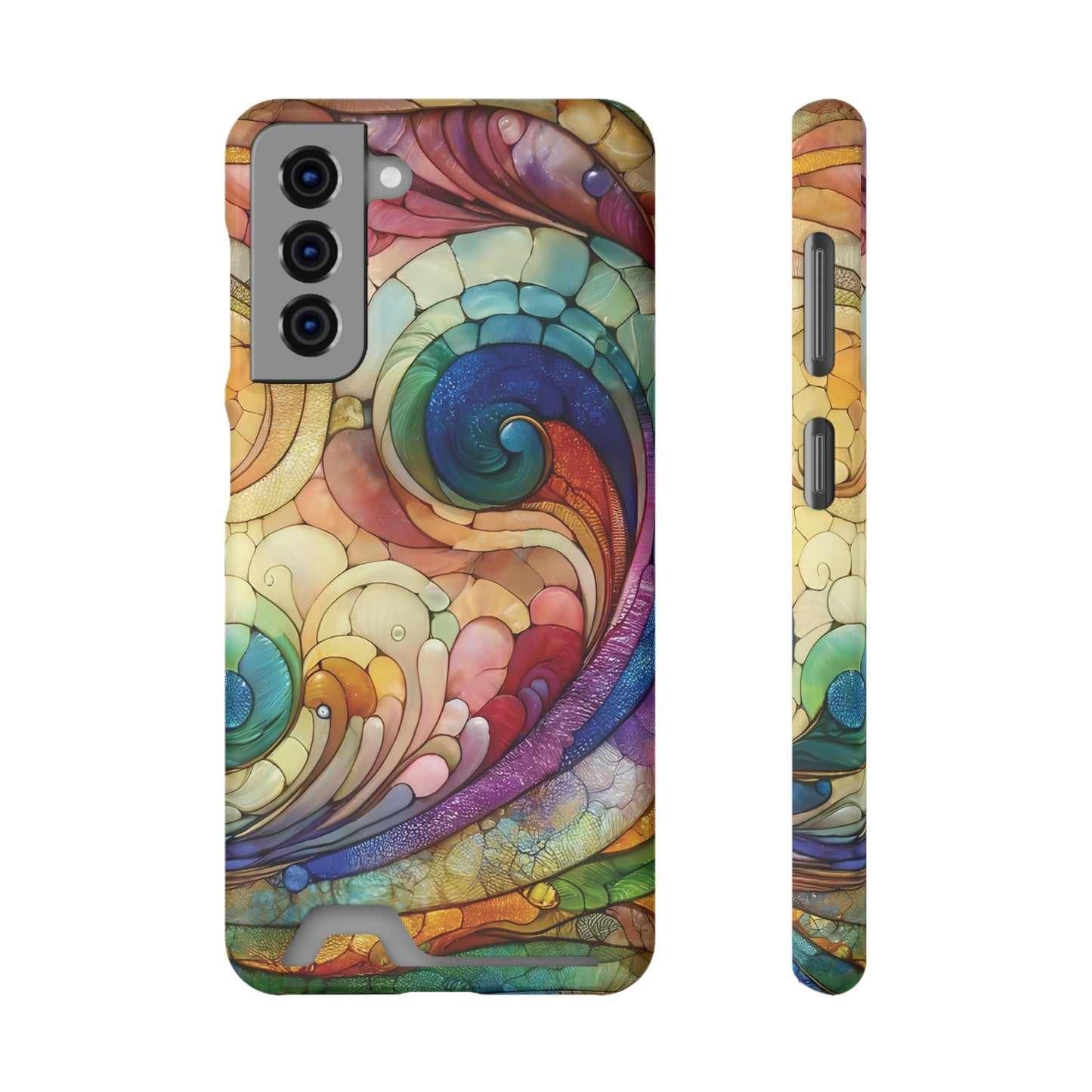 Spiral Spectrum iPhone and Samsung Case Card Holder