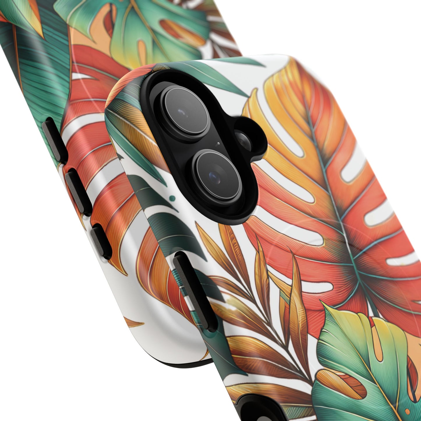 Tropical Monstera Leaf Phone Case - Stylish Tough Magnetic Cases, Floral Protection, Summer Vibe, Gift for Nature Lovers, Trendy Mobile Accessories