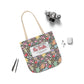 Personalized Black Doodle Daydream Composition Book Inspired Canvas Tote Bag with Colorful Straps, Cute School Bag, Eco-Friendly Tote, Back to School Shopping Bag, Teacher Gift Idea
