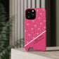 Personalized Pink Bow Coquette iPhone and Samsung Card Case — Custom Name or Affirmation