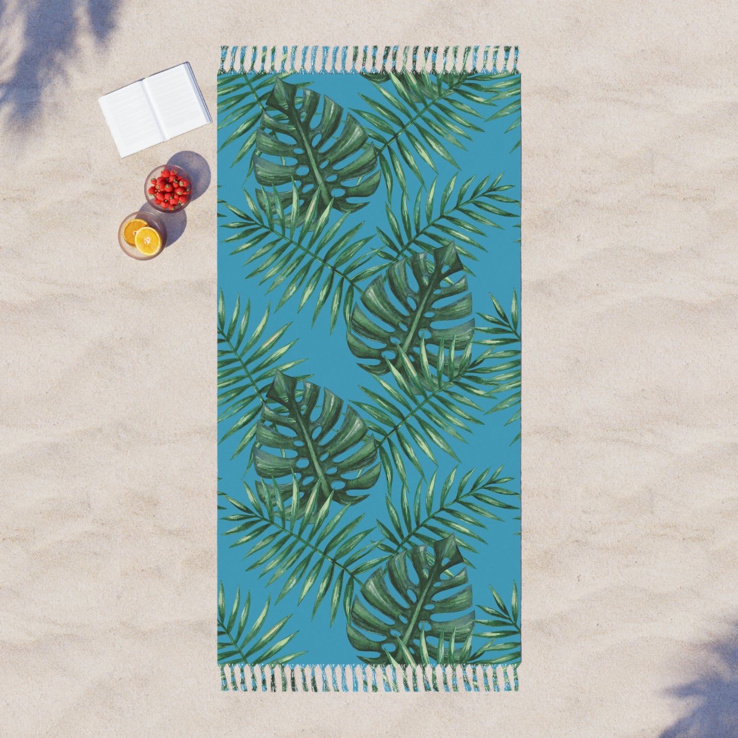 Tropical Boho Vibes Turquoise Beach Cloth/Towel