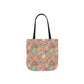 Personalized Brown Doodle Daydream Composition Book Inspired Canvas Tote Bag with Colorful Straps, Cute School Bag, Eco-Friendly Tote, Back to School Shopping Bag, Teacher Gift Idea