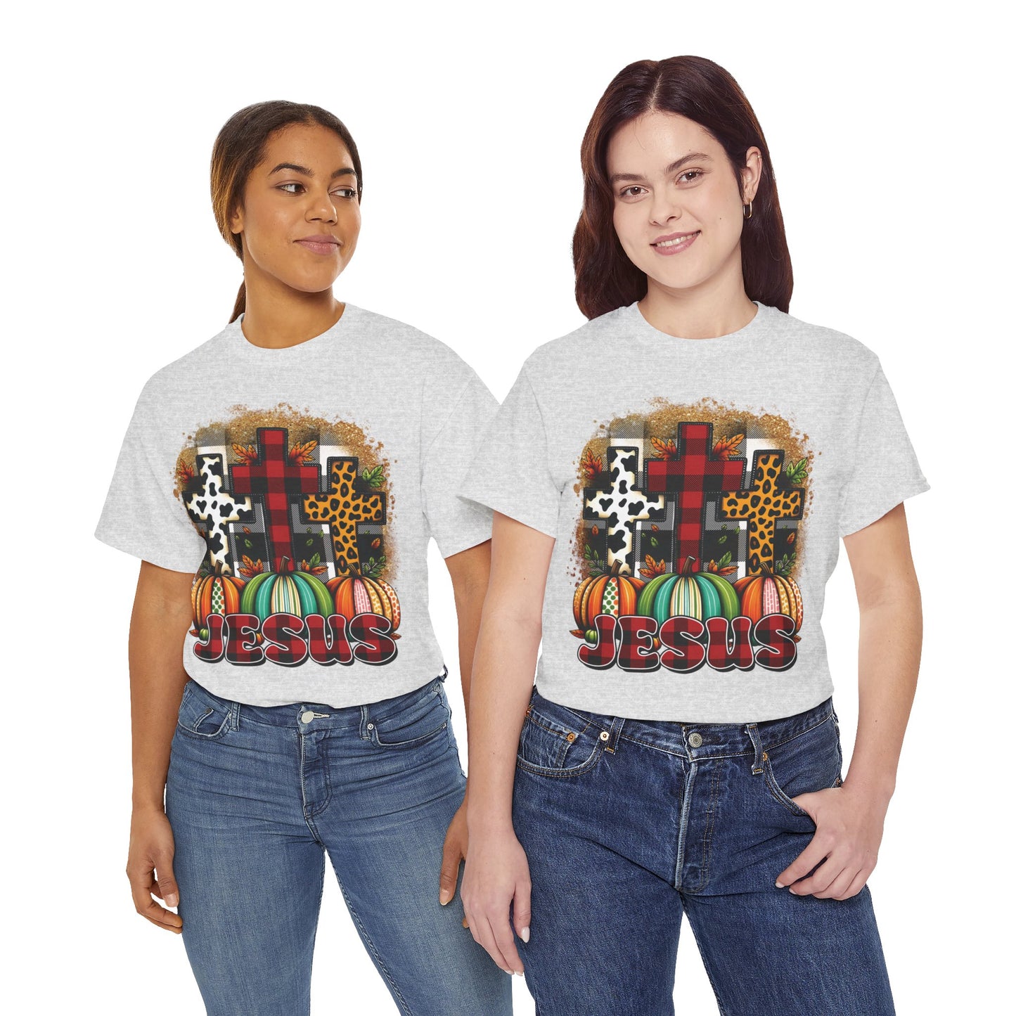 Faithful Harvest Cross Unisex Heavy Cotton Tee