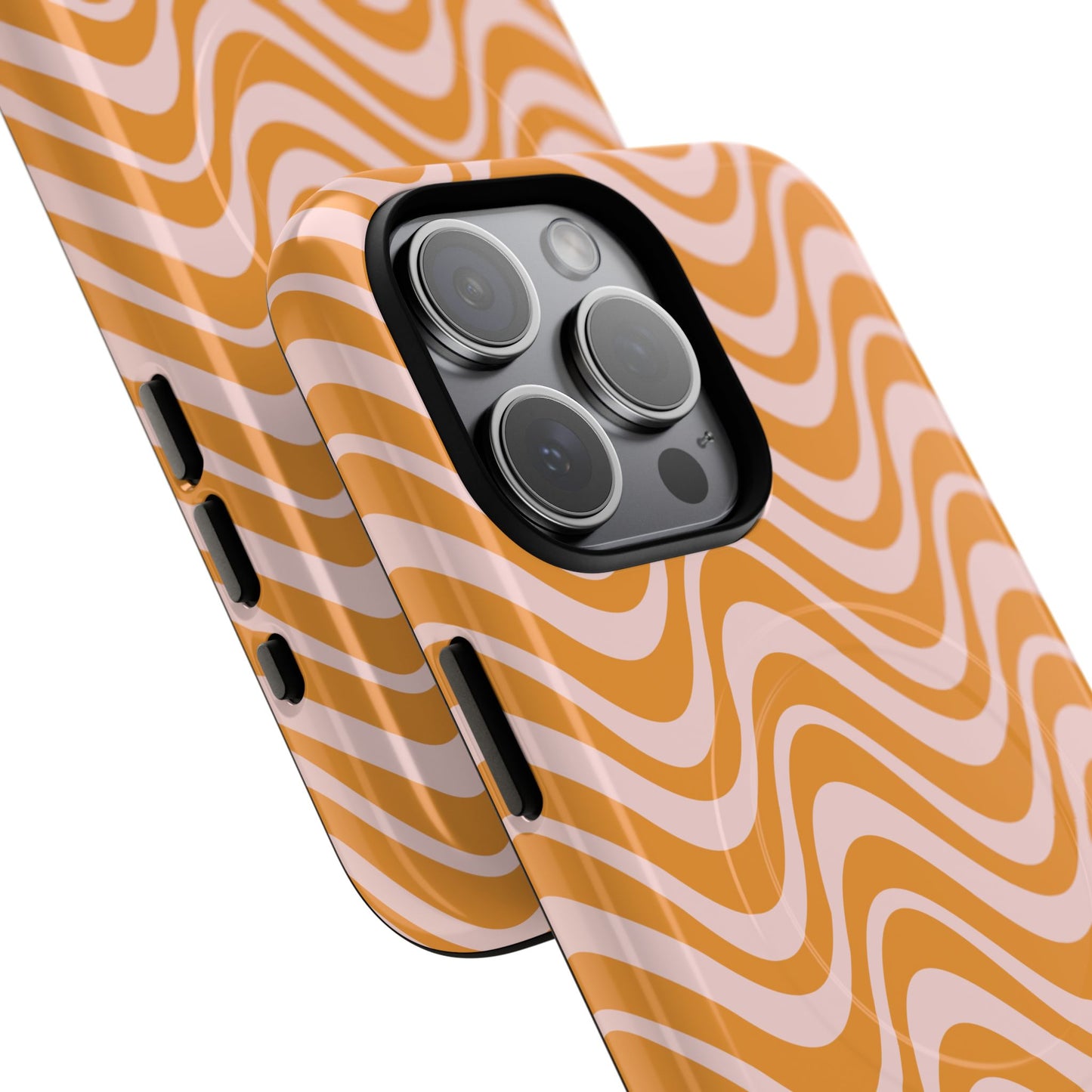Stylish Tough Magnetic Case for Your iPhone - Trendy Wave Design, Durable Protector, Gift for Her, Cool Tech Accessory, Unique iPhone Cover, Magsafe iPhone Cover.