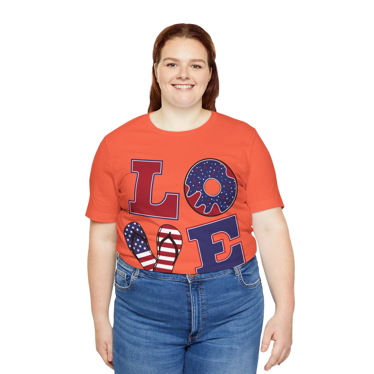 Patriotic Love Unisex Jersey Short Sleeve Tee