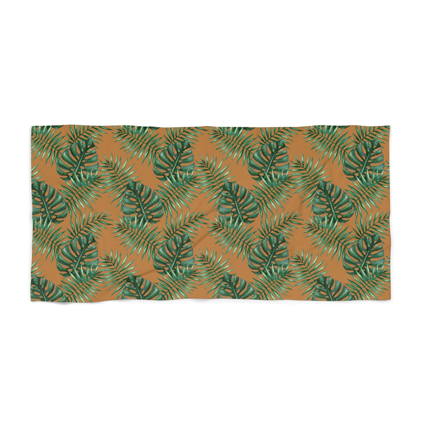 Tropical Bliss Brown Beach Towel