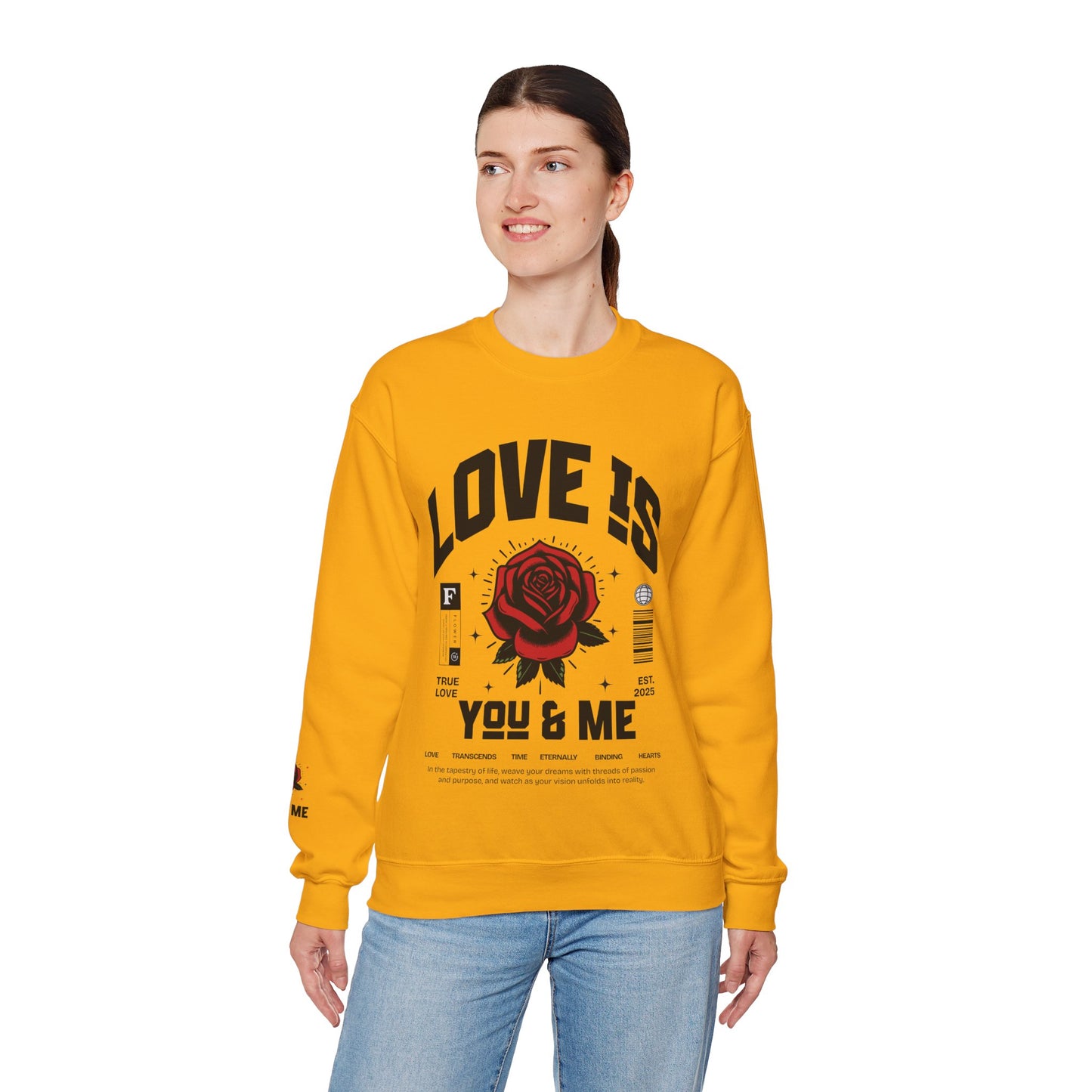 Love is ... Valentines Unisex Heavy Blend™ Crewneck Sweatshirt.