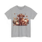 Autumn Highland Cow Charm Unisex Heavy Cotton Tee