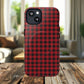 Tough Magnetic Phone Case - Red Plaid, Durable, Stylish Protection for iPhones, Gift for Outdoor Lovers, Unique Phone Cover