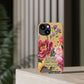 Floral Bible Verse Phone Case with Card Holder — "Let Your Light Shine" (Matthew 5:16)