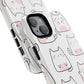 Cute Kawaii Cat Tough Magnetic iPhone Case, Cute Cat Lover Gift, Kawaii iPhone Cover, Tough iPhone Case, Unique Pet Themed Accessory,