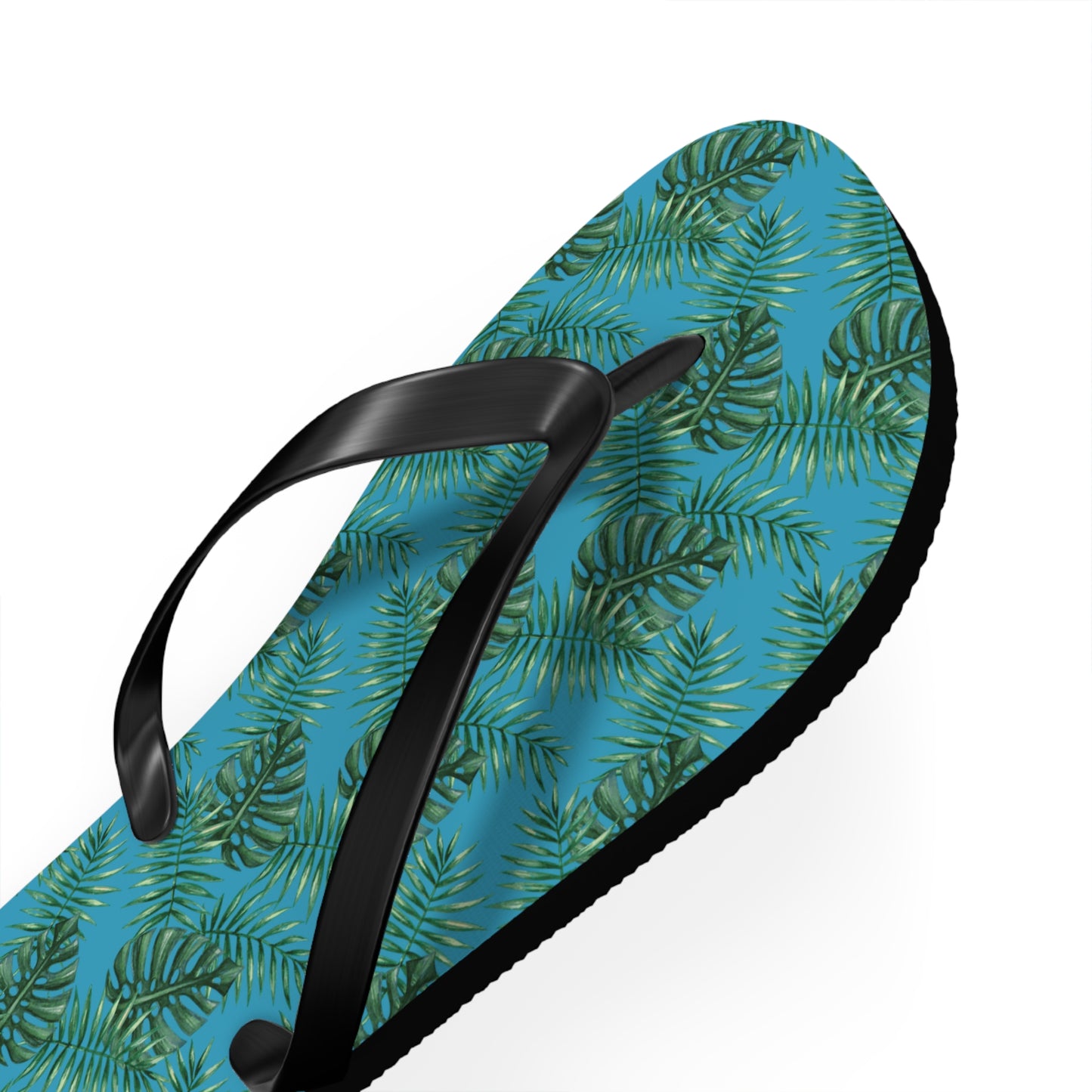 Turquoise Tropical Bliss Flip Flops