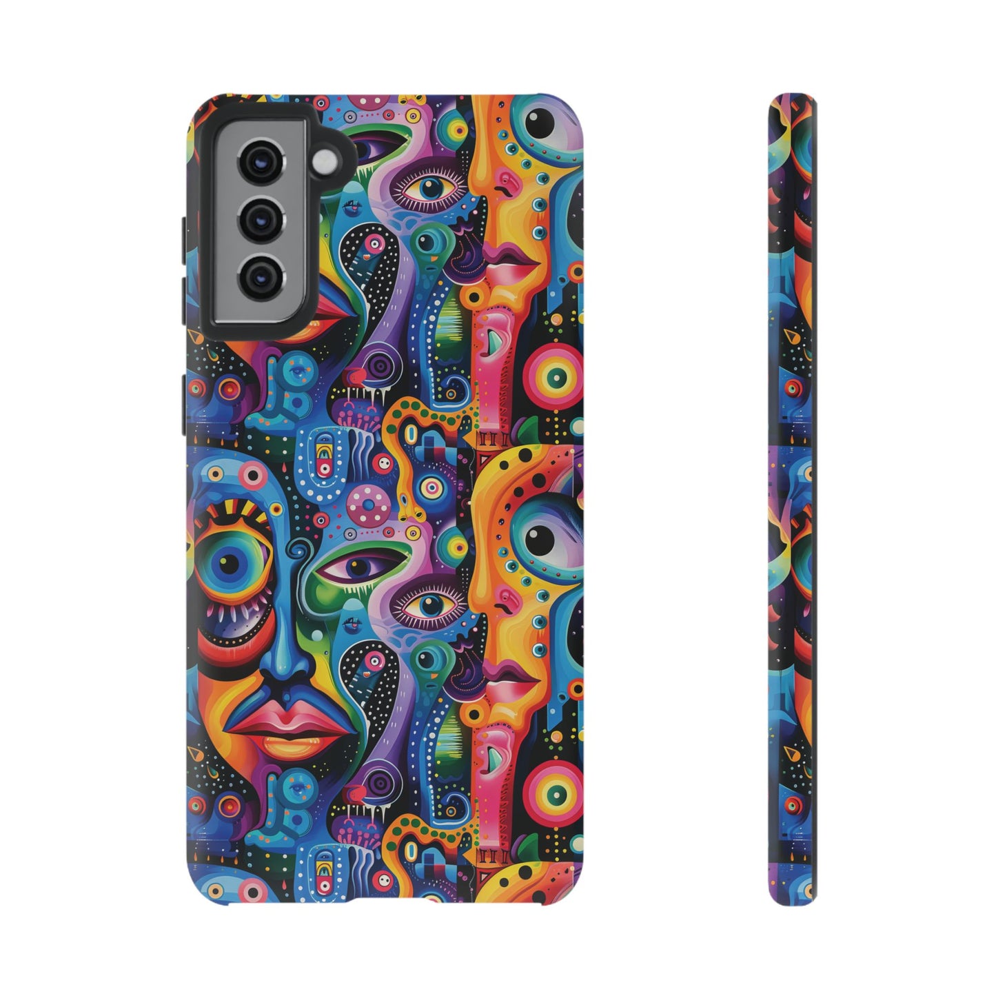 Psychedelic Visions Vibrant Art Google Pixel, iPhone and Samsung Phone Case - Tough Cases for Creative Souls