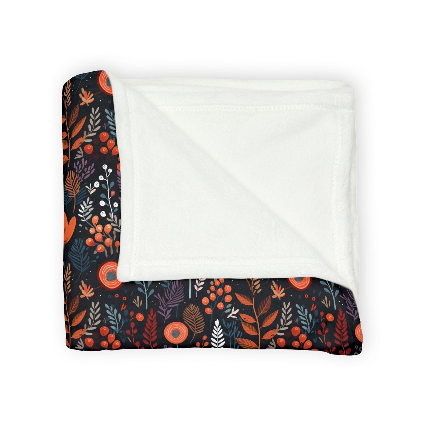 Autumn Bloom Soft Minky Blanket''