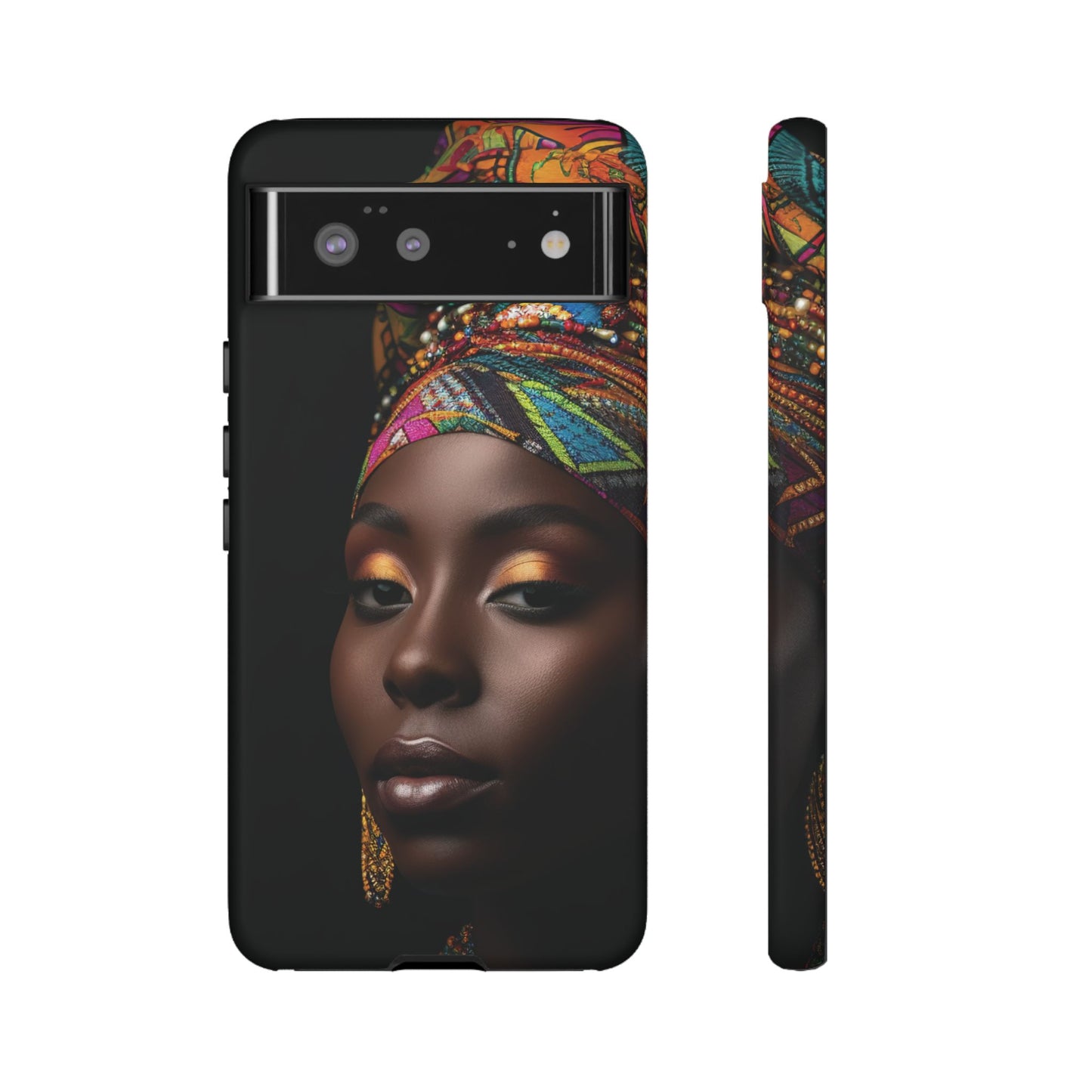 Regal Reflections: African Majesty Tough Google Pixel, iPhone and Samsung Cases.