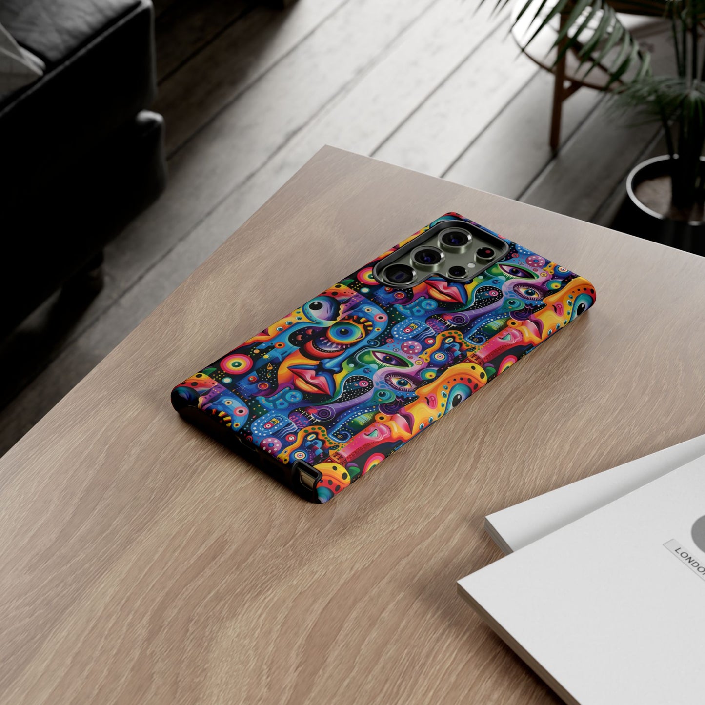 Psychedelic Visions Vibrant Samsung, iPhone and Google Pixel Phone Cases - Colorful Artistic Design