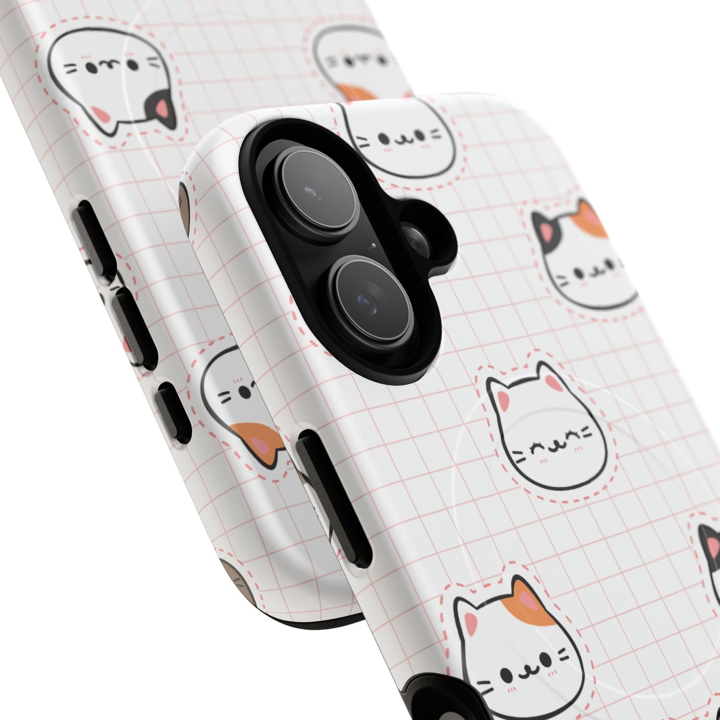 Cute Cat Tough Magnetic Case, iPhone Cover, Cat Lover Gift, Cute Cat Accessories, Pet-Themed iPhone Case