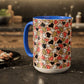 Heart Patterned Coffee Mug - Colorful Love Design, Perfect for Gifts & Celebrations