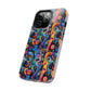 Psychedelic Visions Vibrant Art iPhone and Samsung Phone Case - Stylish Tough Case for Artists & Creatives.