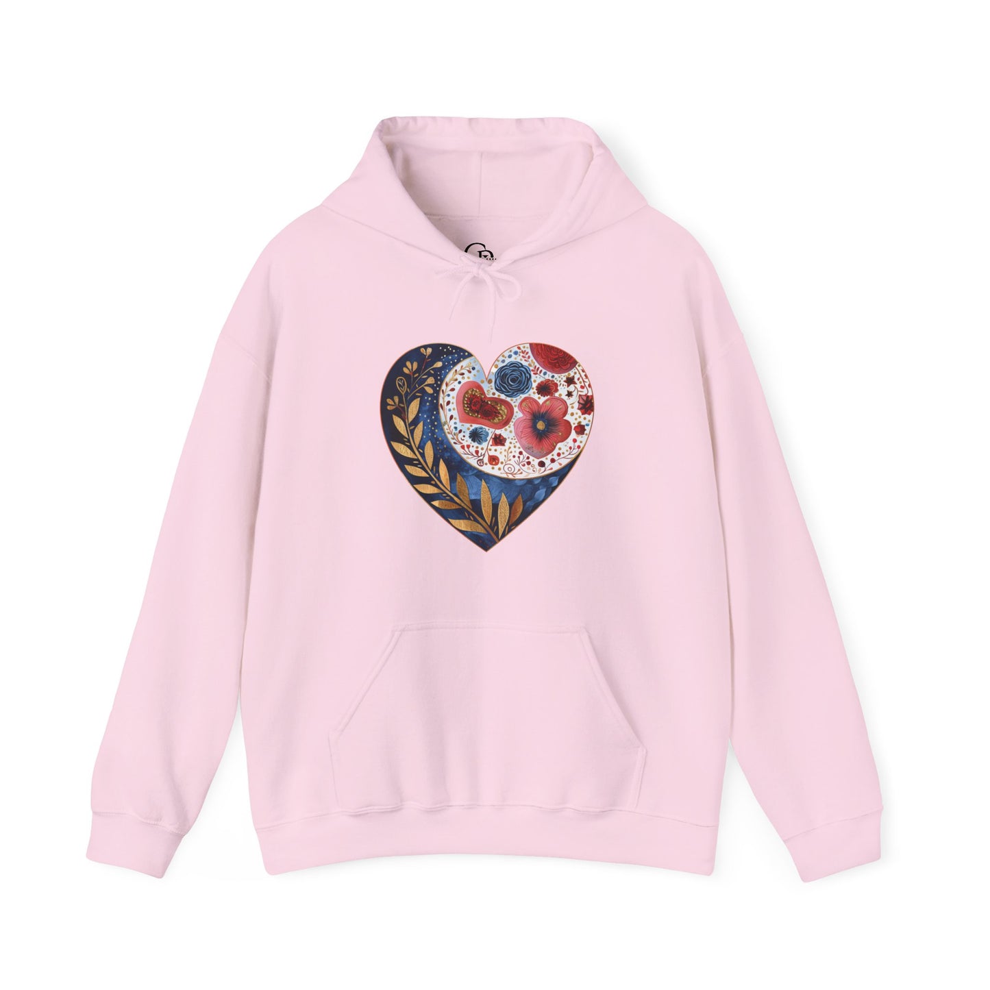 Floral Heart Unisex Heavy Blend™ Hooded Sweatshirt