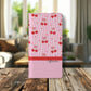 Personalized Cherry Blossom Dreams Flip iPhone and Samsung Cases — Wallet Folio with Name & Affirmation.