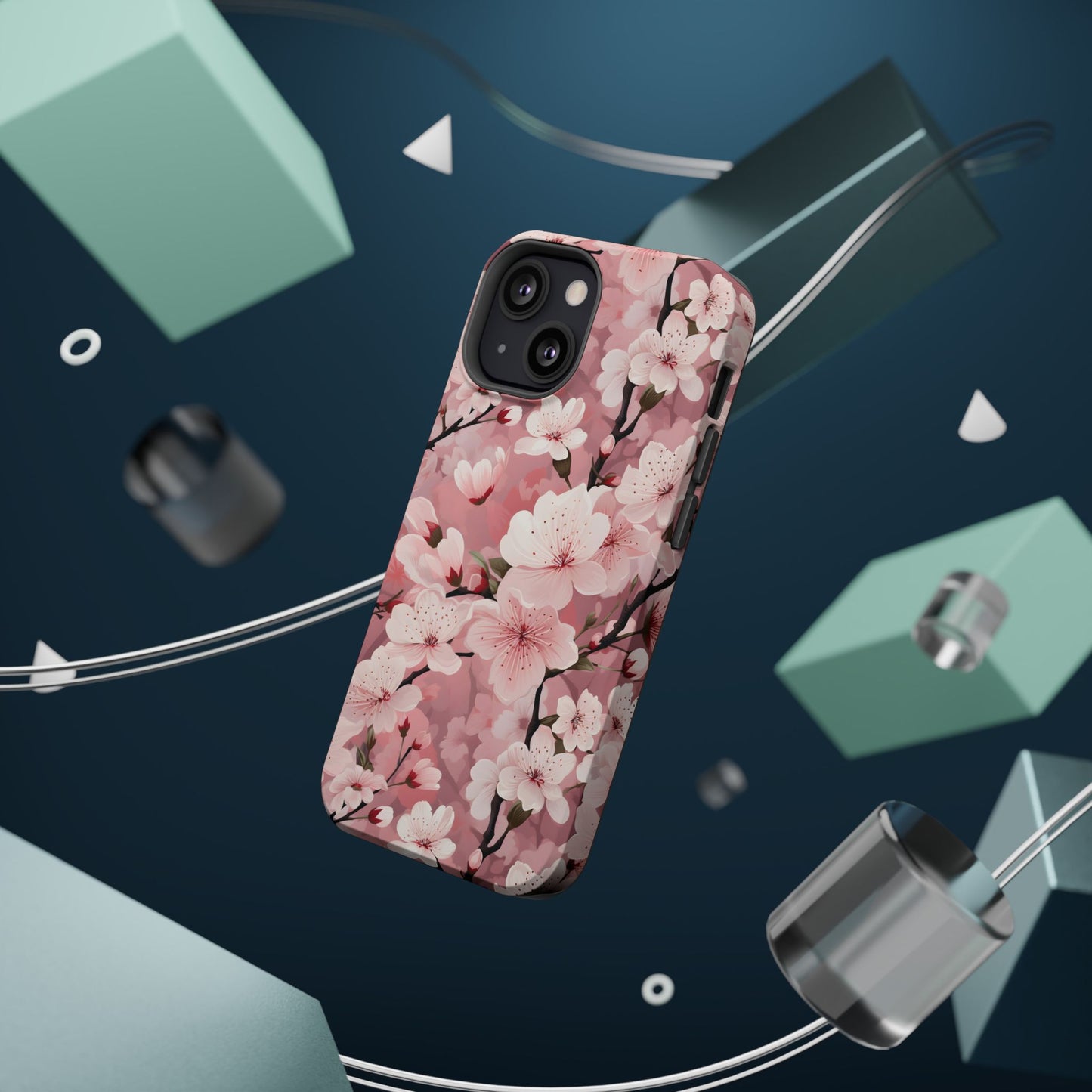 Cherry Blossom Magnetic Tough iPhone Cases