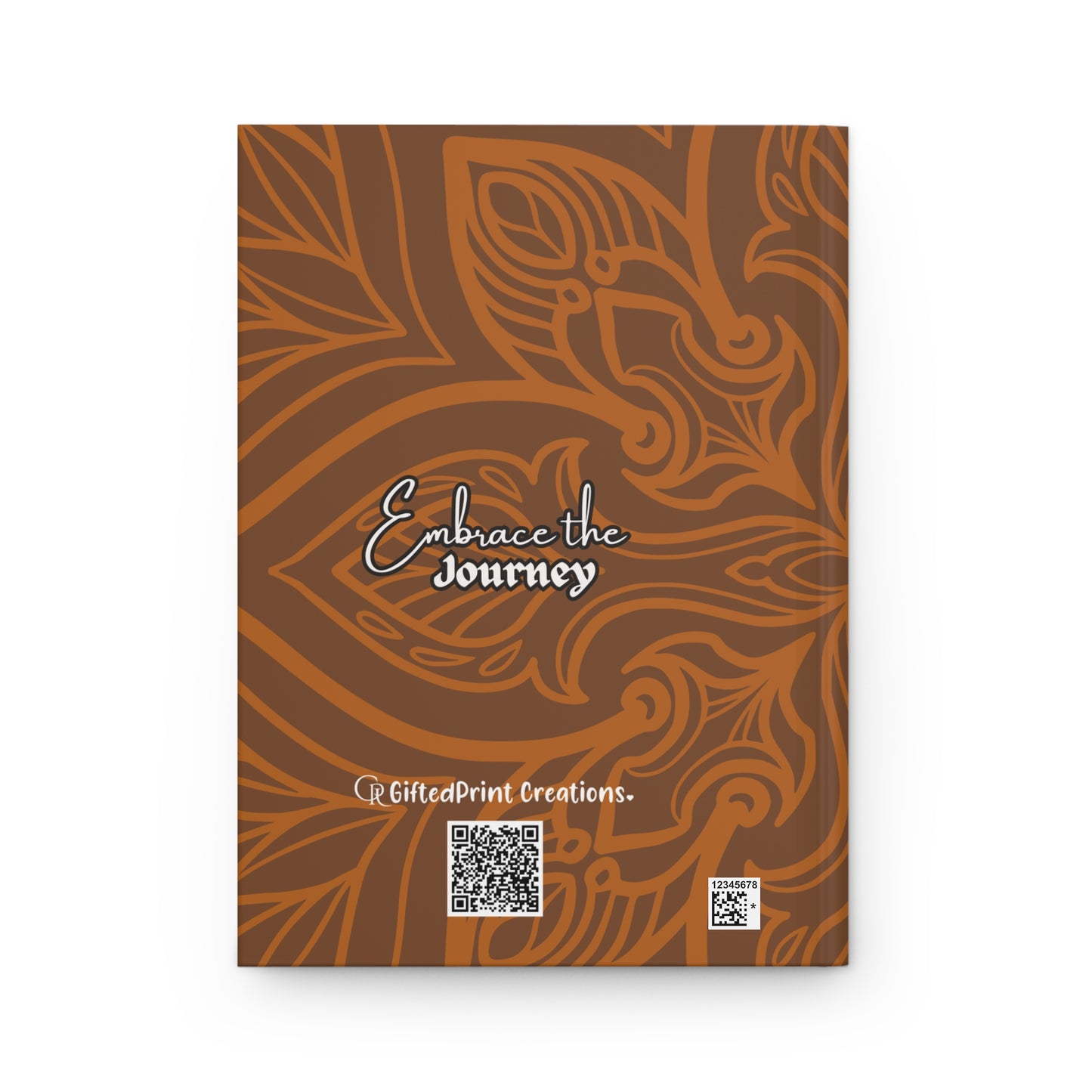 Chic Hardcover Journal for Dreamers, Embrace the Journey Diary, Stylish Writing Notebook, Inspirational Gift, Unique Journaling Companion