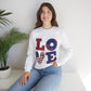 Patriotic LOVE Unisex Heavy Blend™ Crewneck Sweatshirt