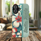 Personalized Tropical Floral Phone Case – Stylish Tough Magnetic Cases for iPhone, Customizable with Names, Perfect Gift for Nature Lovers