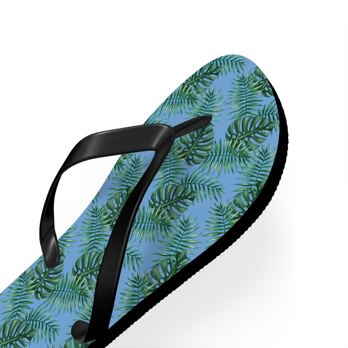 Blue Tropical Bliss Flip Flops