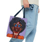 Afro Luxe Glow Tote Bag