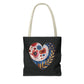 Floral Heart Tote Bag