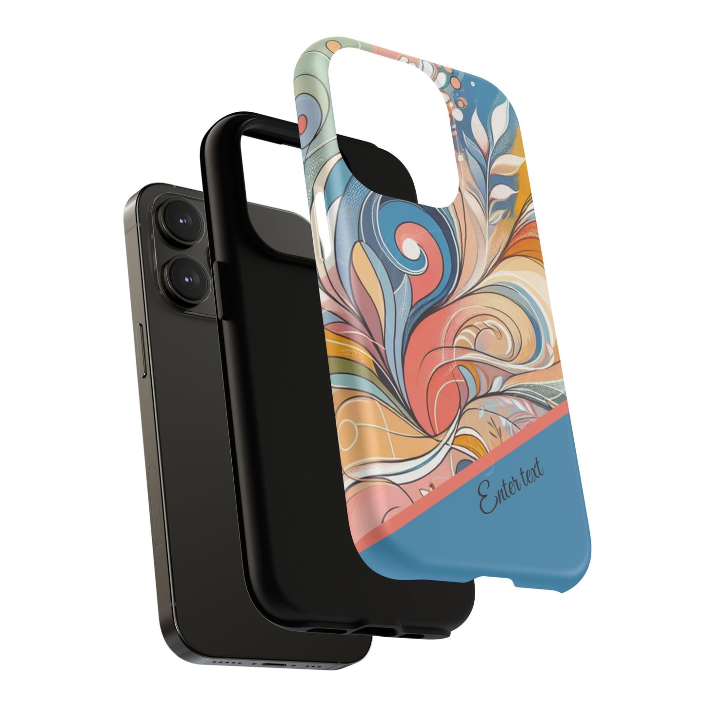 Personalized Sunset Garden Whirl Tough iPhone Magnetic Case for iPhone, Artistic Phone Cover, Durable Protection, Gifts for Her, Unique Style