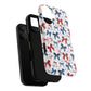 Patriotic Coquette Tough iPhone Magnetic Case, Stylish Gift for Her, Summer Celebrations, Cute Bow Design