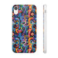Psychedelic Visions Flexi iPhone and Samsung Case - Colorful Abstract Design.