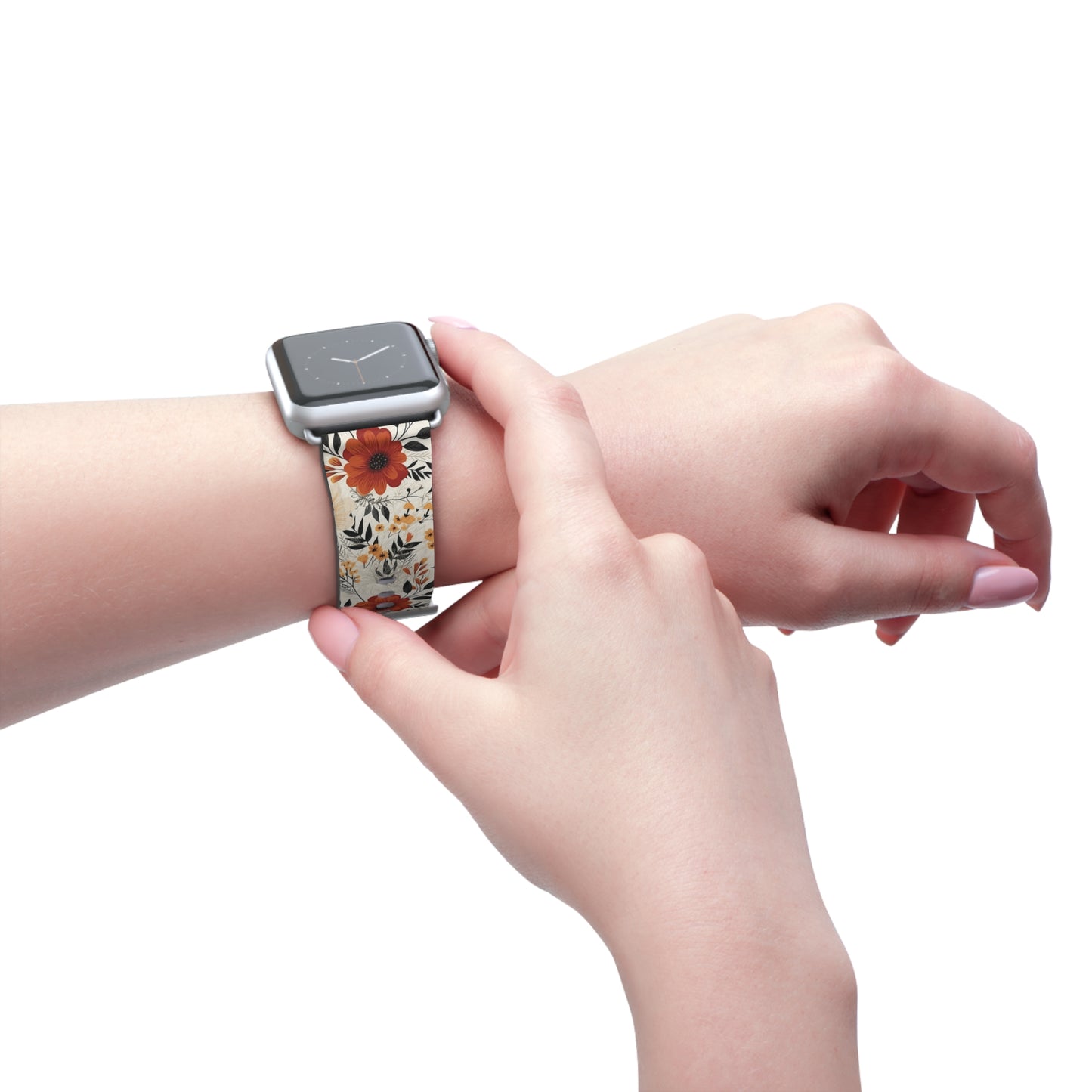 Boho Chic Floral Watch Band - Stylish & Colorful Replacement Strap for Women.