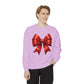 Bow Charm Valentines Unisex Comfort Colors Garment-Dyed Sweatshirt