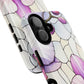 Orchid Grace Tough iPhone Magnetic Case, Protective iPhone Cover, Trendy Stained Glass Design, Floral Gift, Unique iPhone Accessory, Durable iPhone Case
