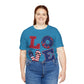 Patriotic Love Unisex Jersey Short Sleeve Tee