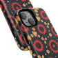 Midnight Ember Bloom Tough Magnetic iPhone Case, Bohemian Floral Design, Stylish iPhone Protection, Gift for Her, Trendy iPhone Accessories