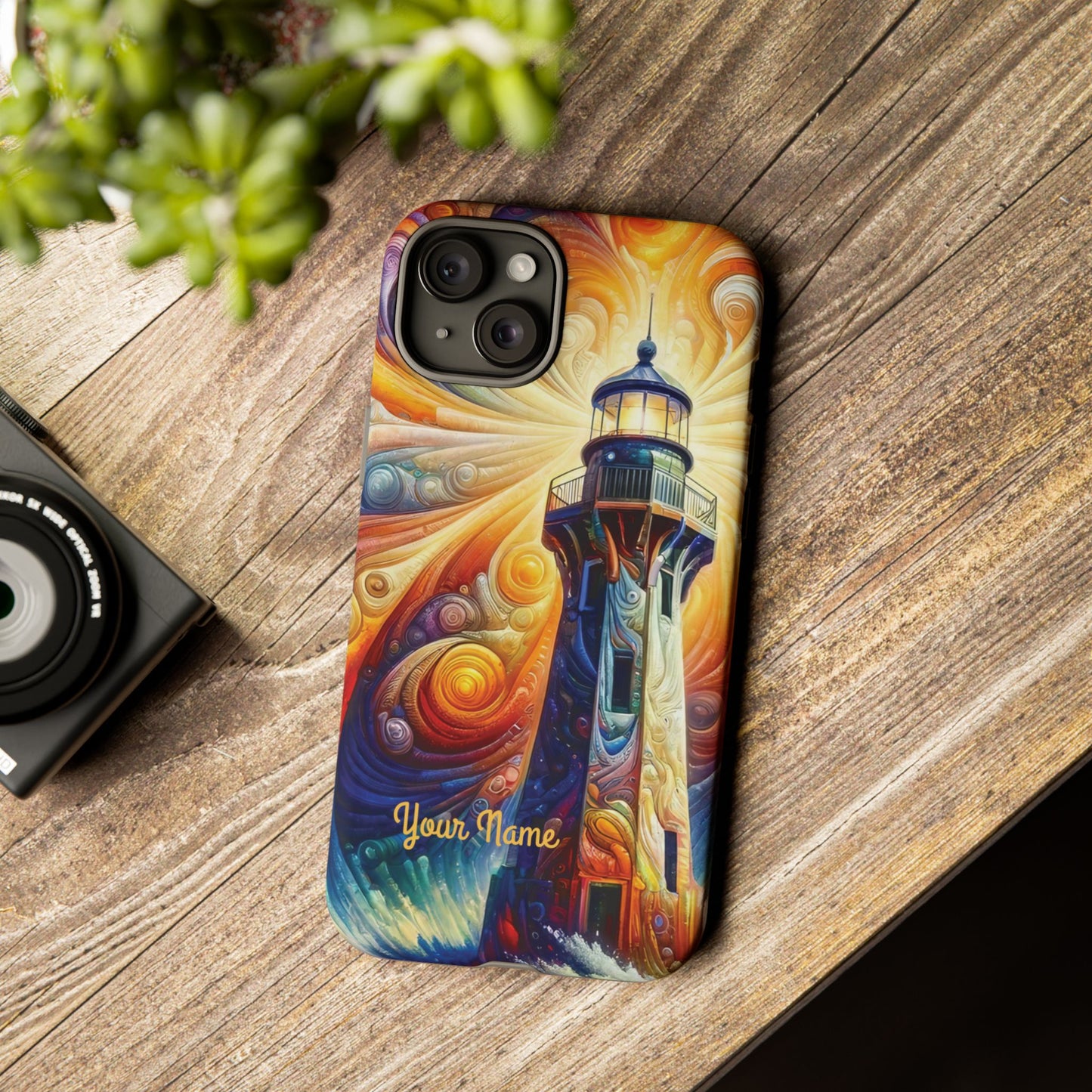 Personalized Cosmic Beacon iPhone Tough Cases, Gift for Him/Her.
