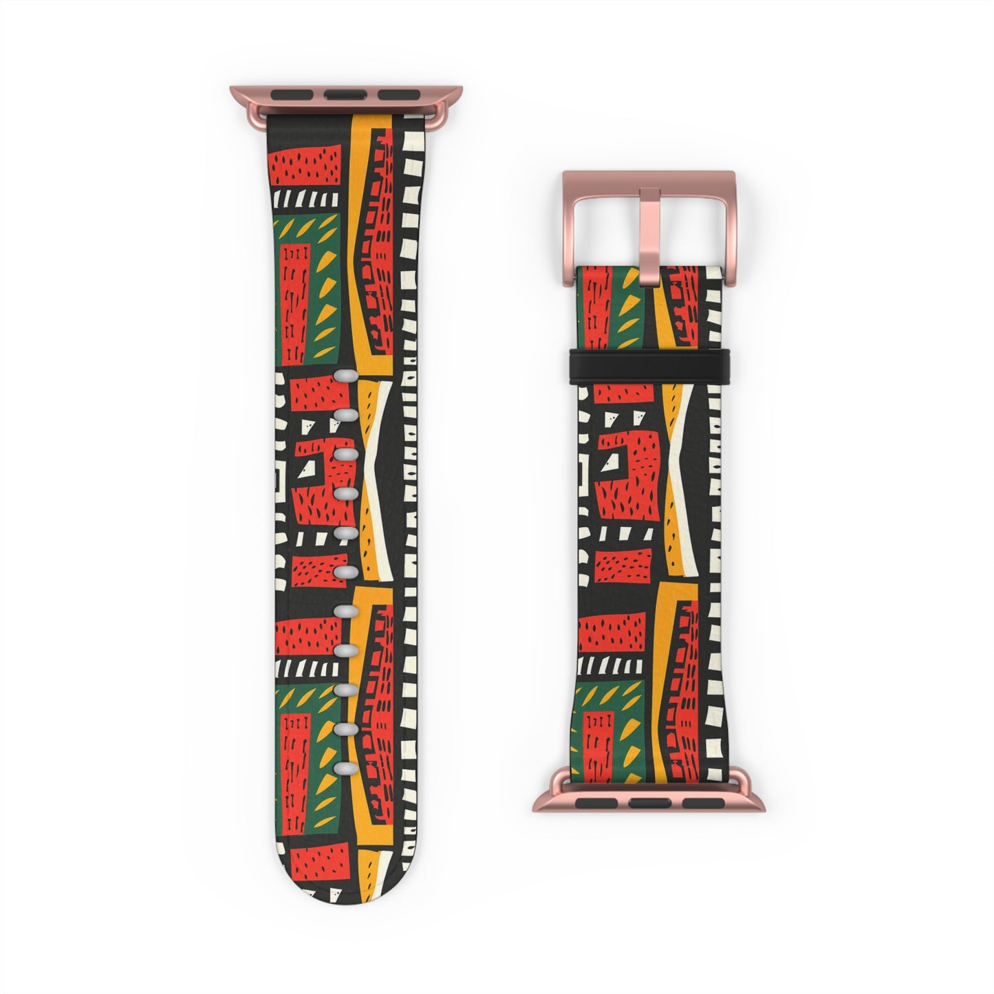 Tribal Harmony Colorful Geometric Watch Band - Vibrant Accessory for Style Lovers