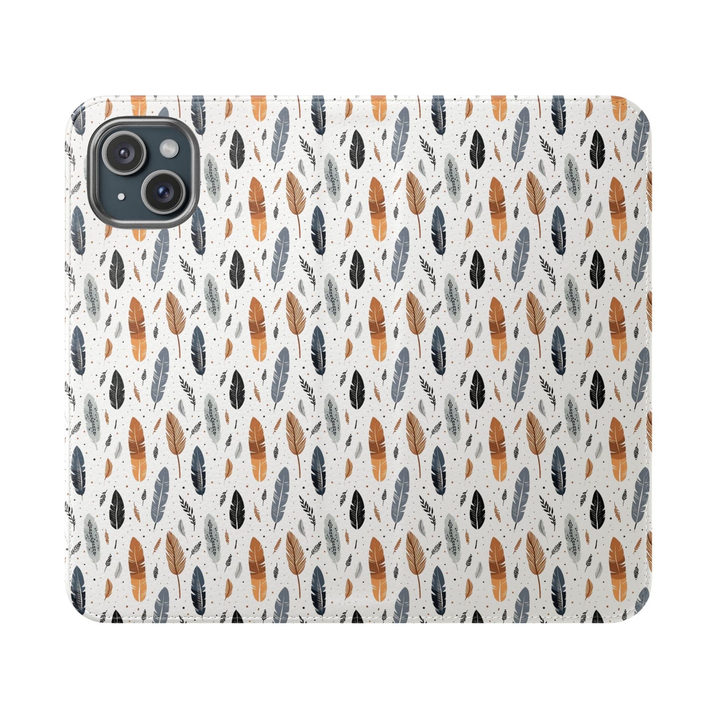 Whispering Feathers iPhone and Samsung Flip Cases