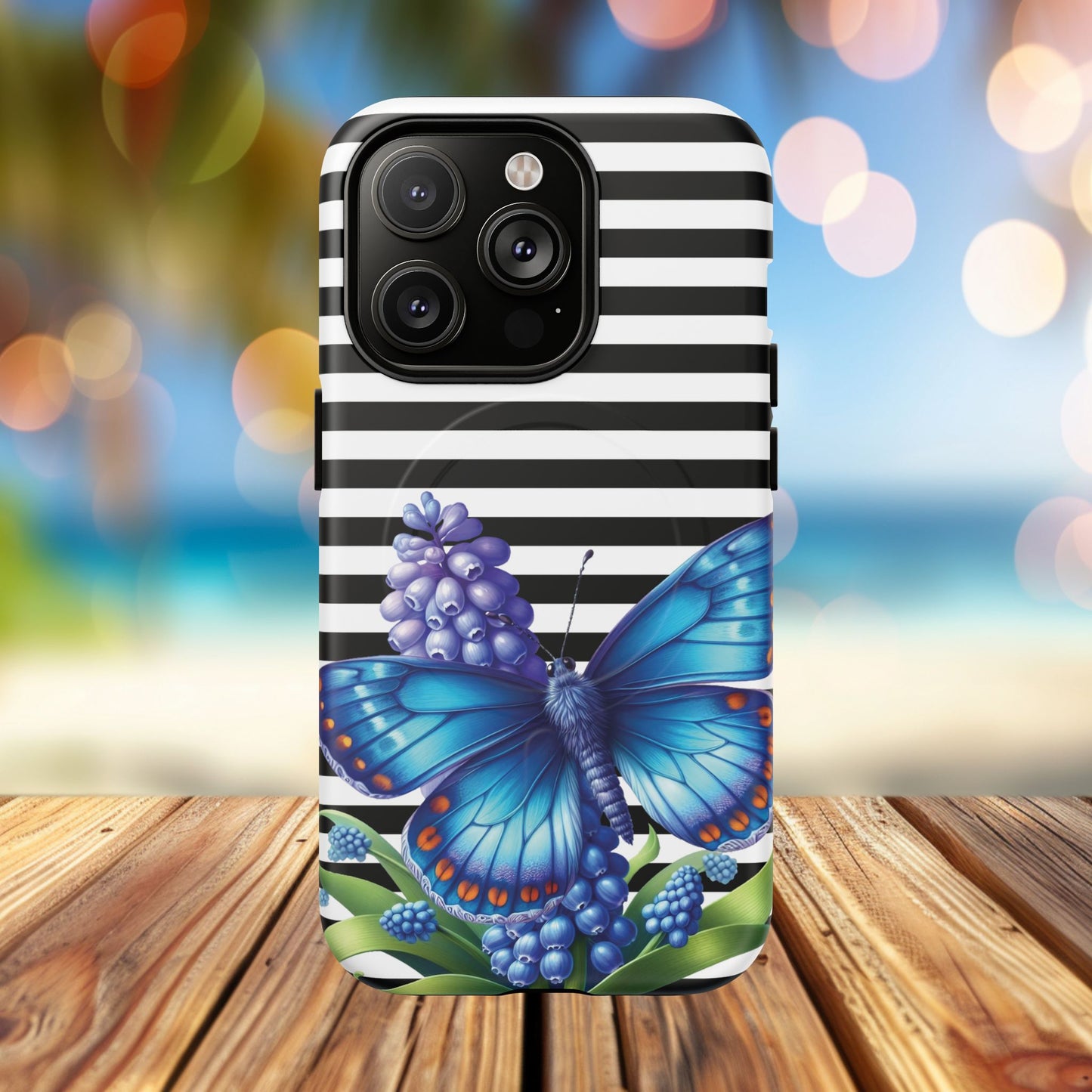 Midnight Bloom Tough iPhone Magnetic Cases - Floral, Stylish iPhone Cover, Gift for Her, Custom Mobile Case, Trendy iPhone Accessories