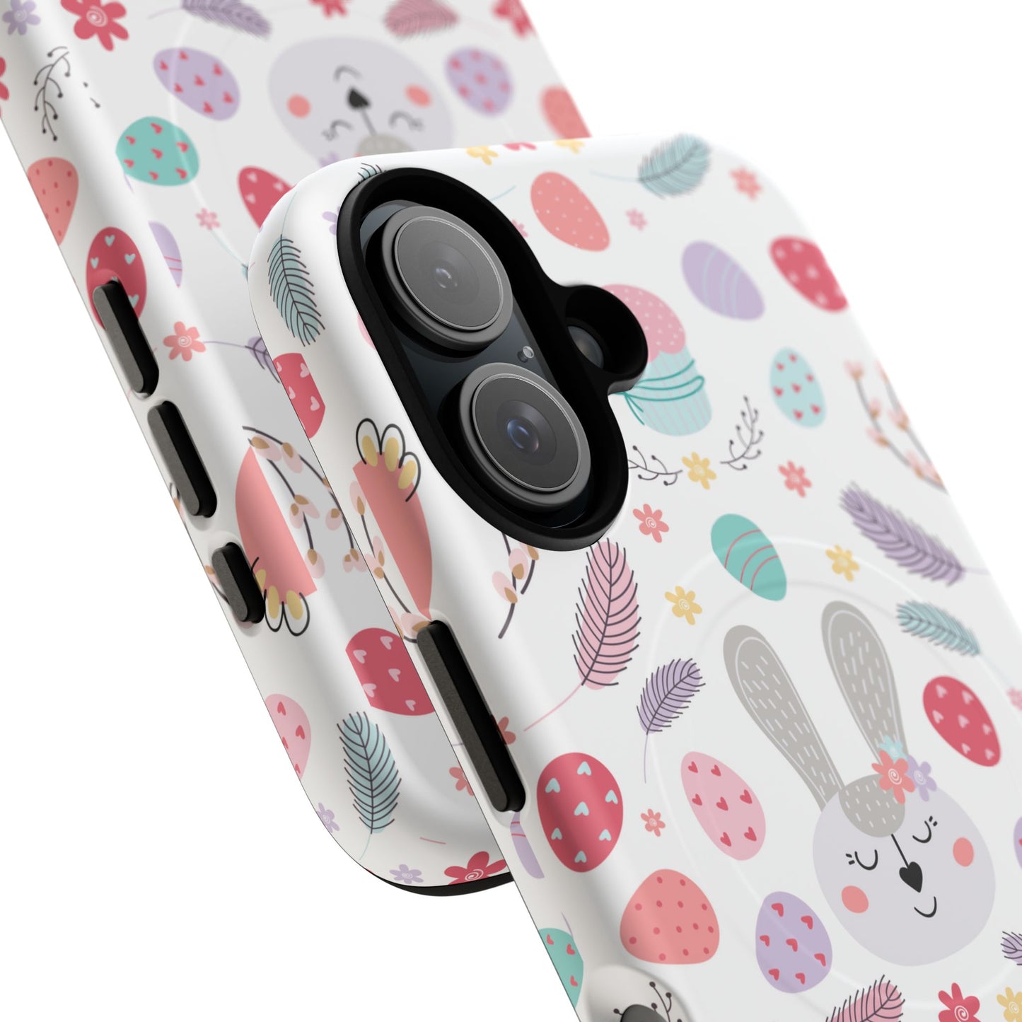 Cute Easter Bunny iPhone Case, Tough Magnetic Phone Cover, Spring Gift, Durable iPhone Accessory, Adorable Easter Decor