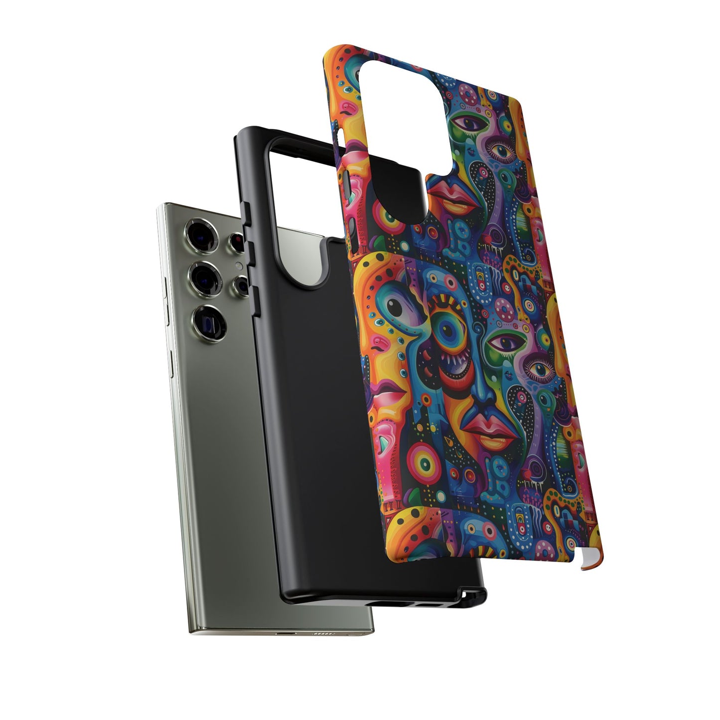 Psychedelic Visions Vibrant Samsung, iPhone and Google Pixel Phone Cases - Colorful Artistic Design