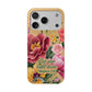 Floral Bible Verse Phone Case with Card Holder — "Let Your Light Shine" (Matthew 5:16)
