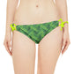 Green Tropical Bliss Loop Tie Side Bikini Bottom (AOP)