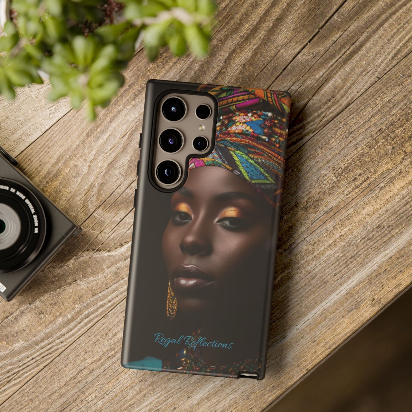 Regal Reflections: African Majesty iPhone, Samsung and Google Tough Phone Cases.